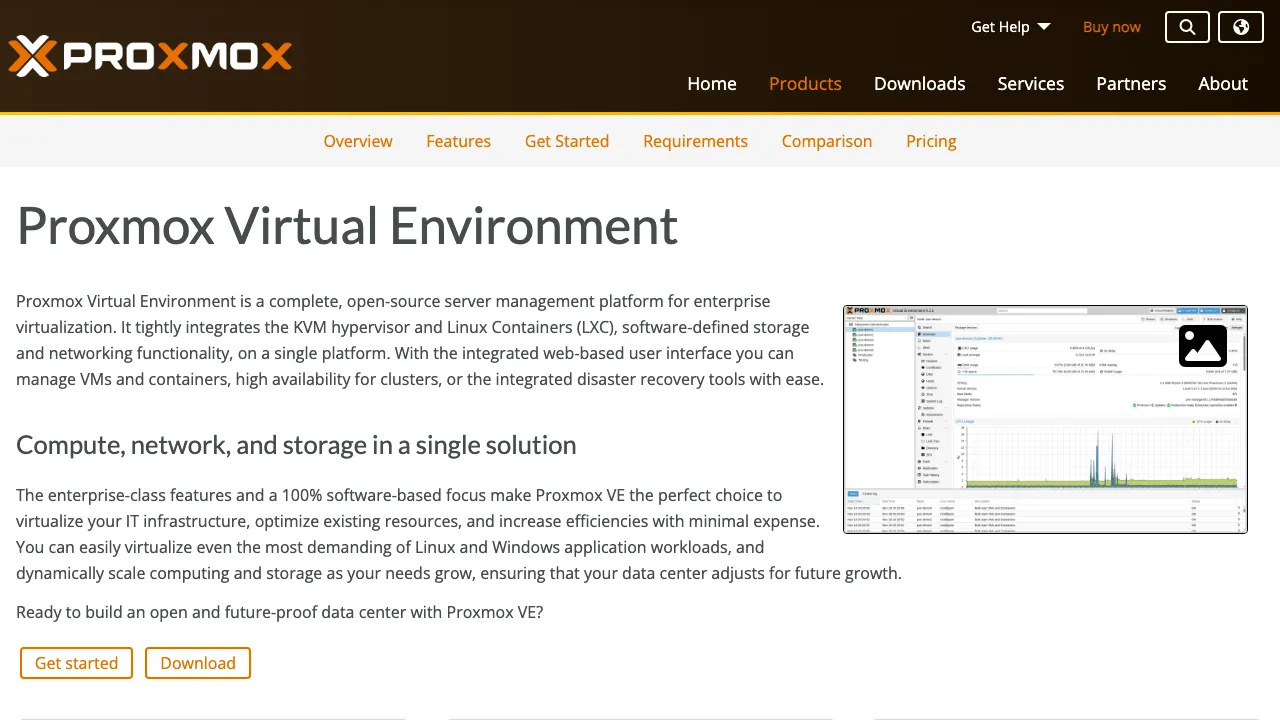 Proxmox VE main image